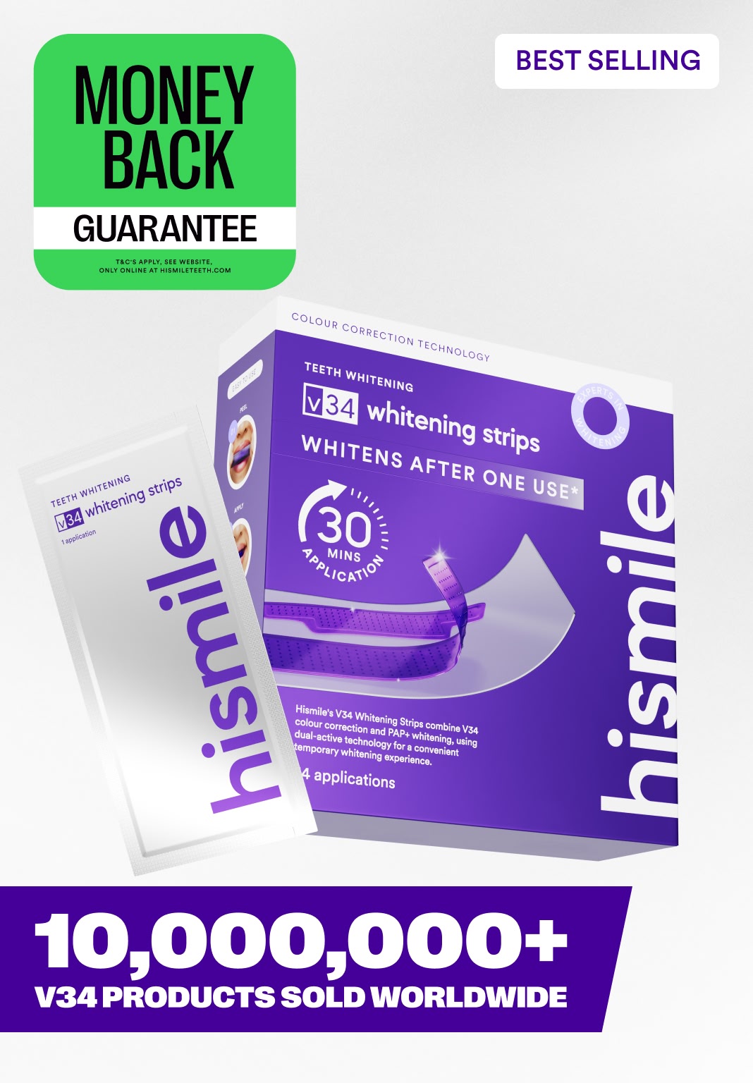 V34 Whitening Strips